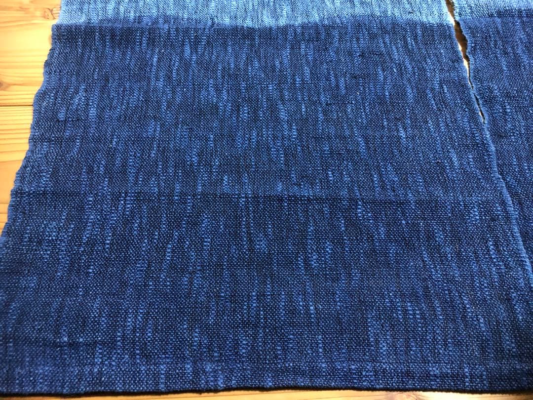 のれん【未使用】藍染四段グラデーション