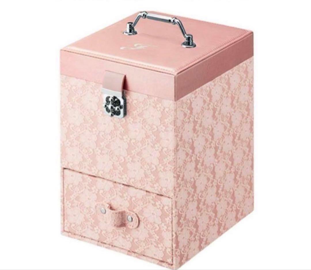 JILLSTUART ジルスチュアート　メイクアップボックス　ピンクレースリボン