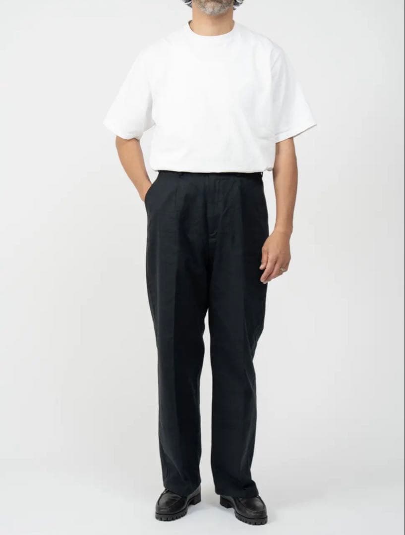 【OVY】One Tuck Wide Chino Pants (black)