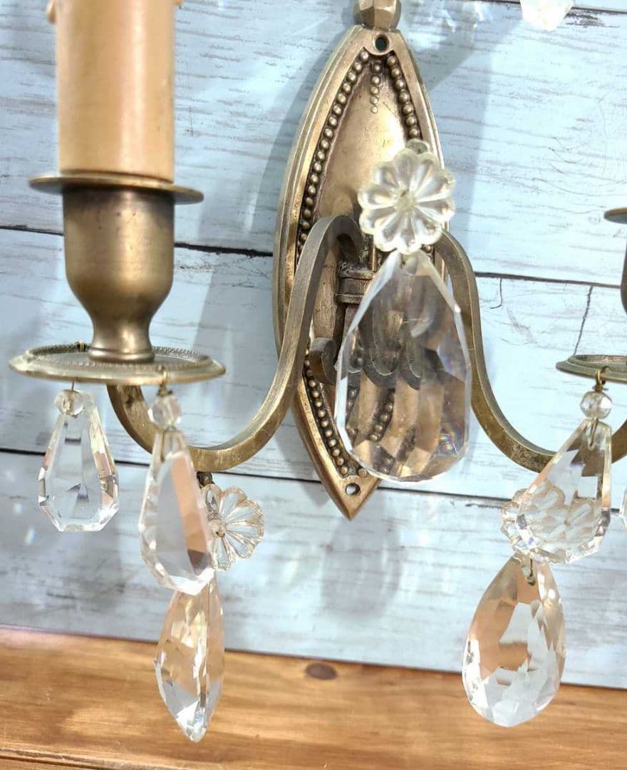 フランスヴィンテージ ウォールランプ 壁付け ブラケット キャンドル K8 2