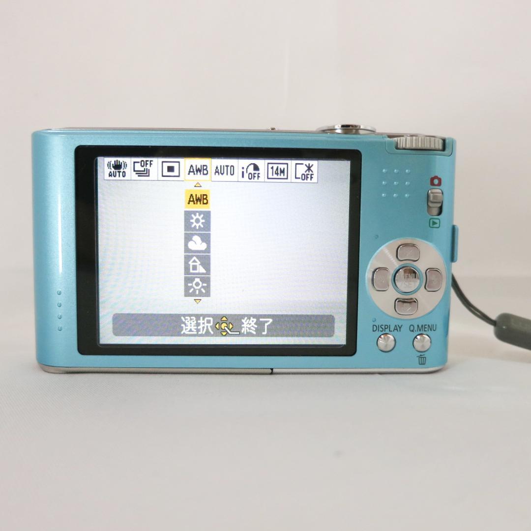 美品☆Panasonic LUMIX DMC-FX66 ライトブルー デジカメラ