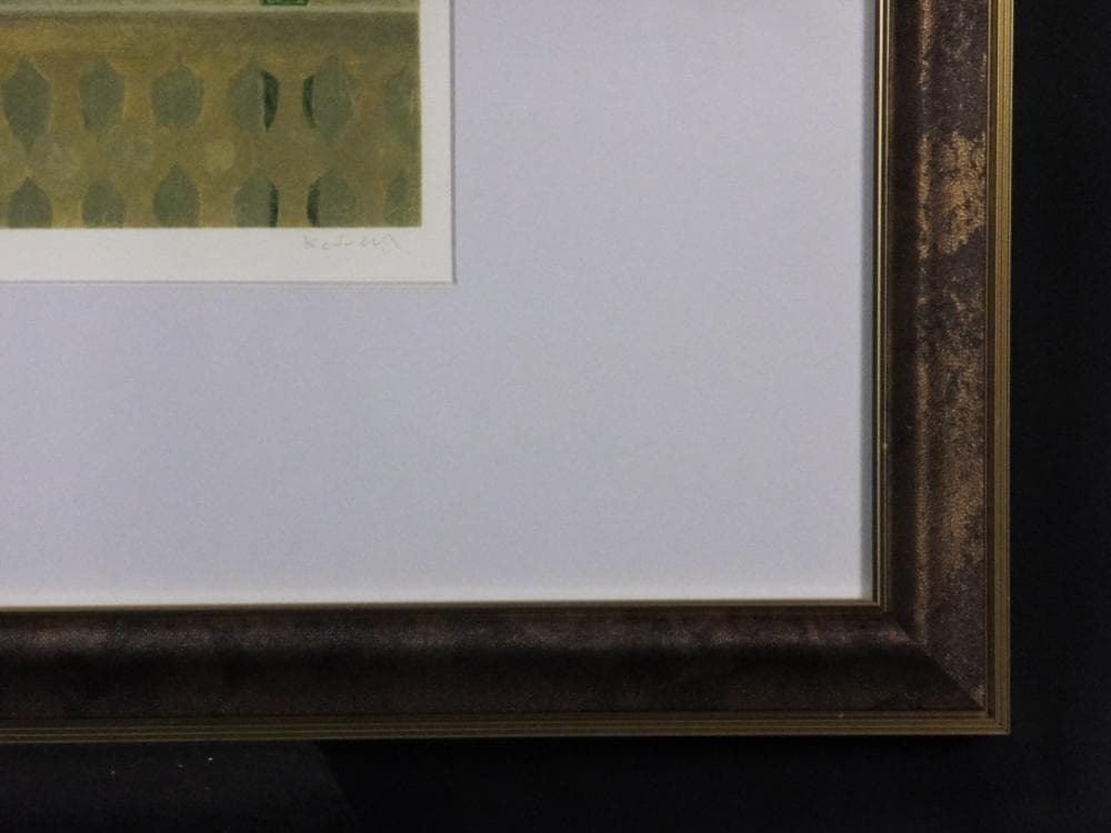 小杉小二郎　直筆サイン『巴里 コンコルド広場』リトグラフ 1996年 0720J