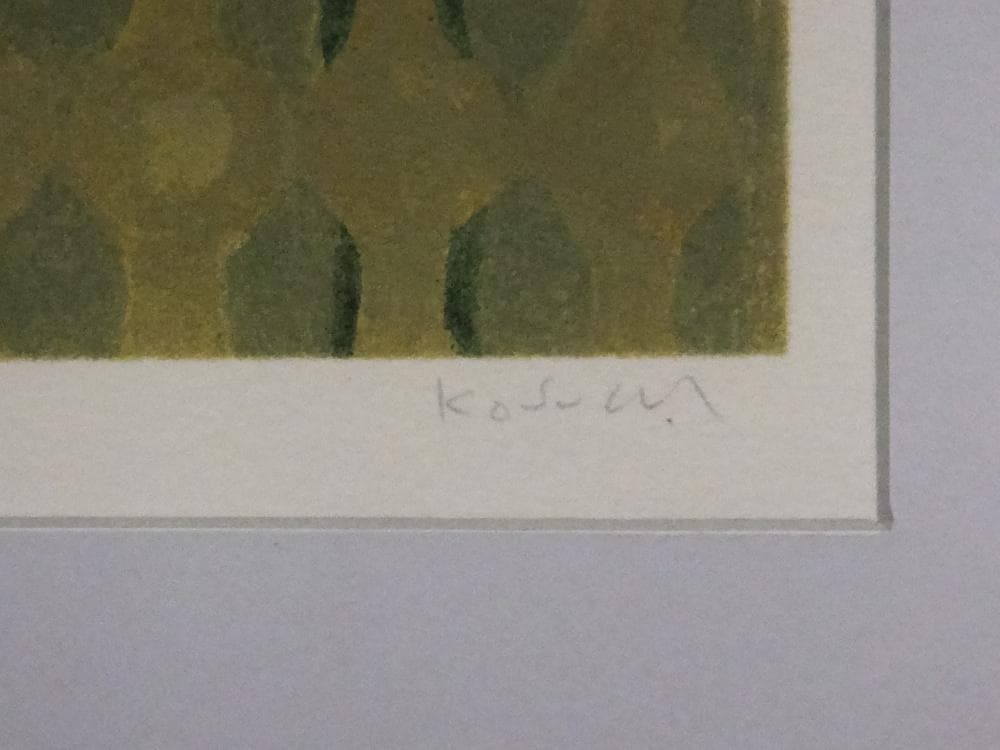 小杉小二郎　直筆サイン『巴里 コンコルド広場』リトグラフ 1996年 0720J