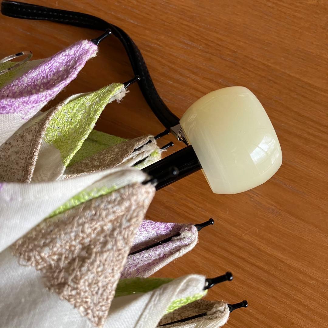 イイダ傘店　日傘　バーバー　折りたたみ カバー付き