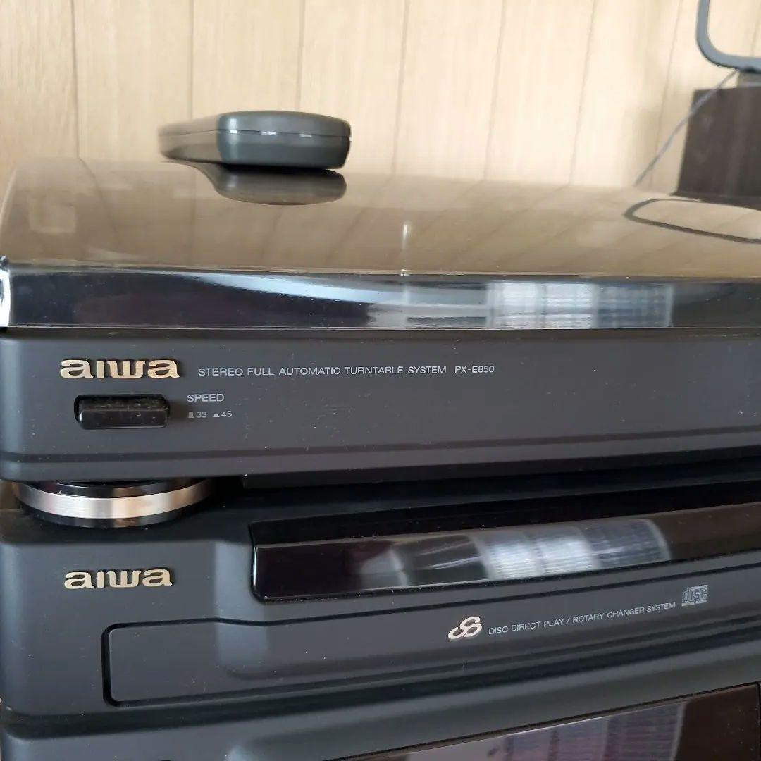 AIWAコンポCX-Z790 ステレオレコードプレーヤーPX-E850　レトロ