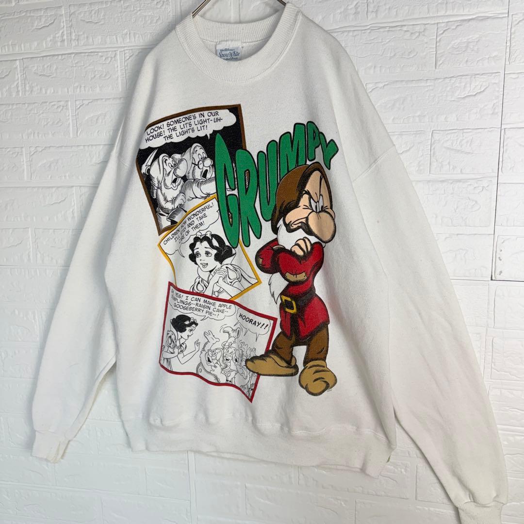 【希少】 DISNEY ビンテージ 七人の小人 白雪姫 スウェット トレーナー
