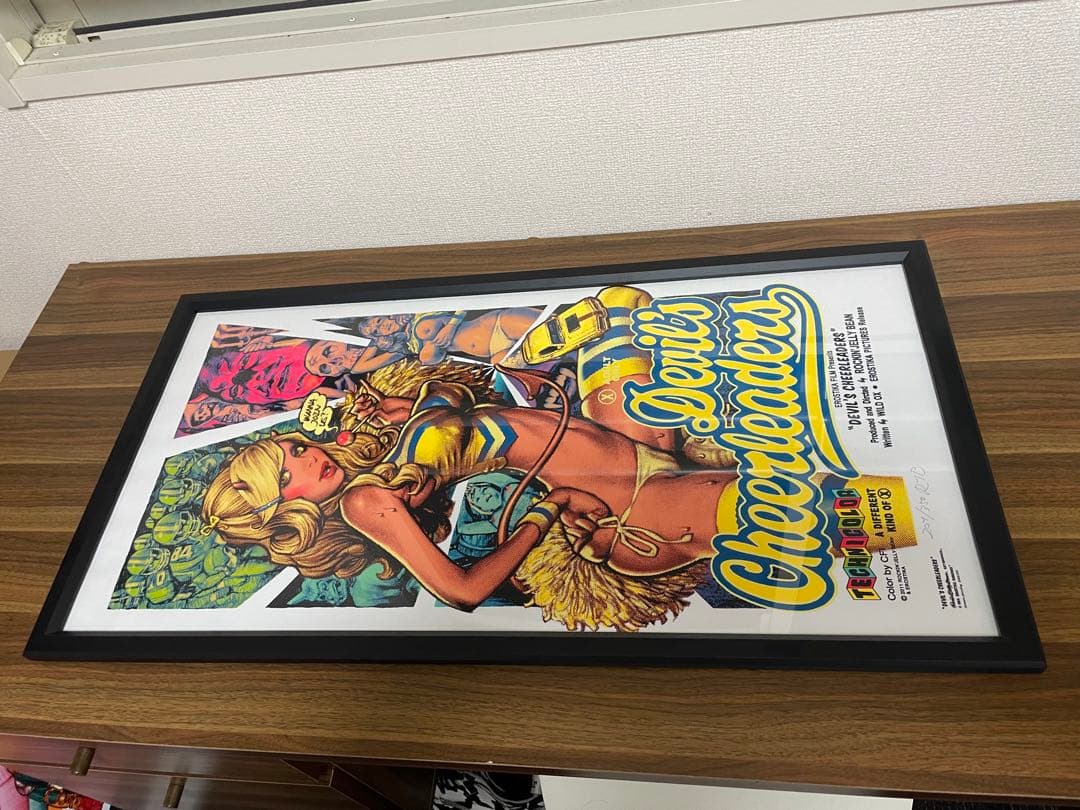 う*ぬ様 ロッキンジェリービーン デビルチアリーダー　シルクスクリーンポスター