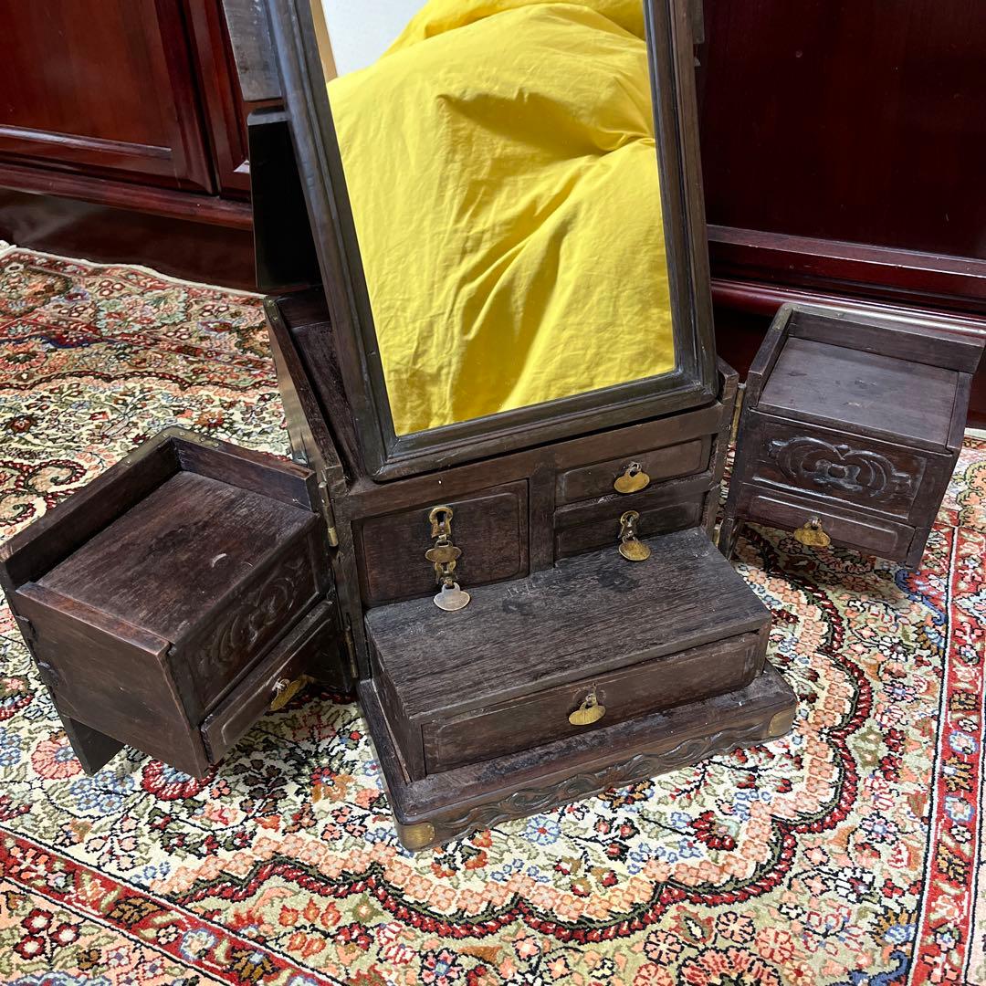 卓上鏡台　アンティーク　中国