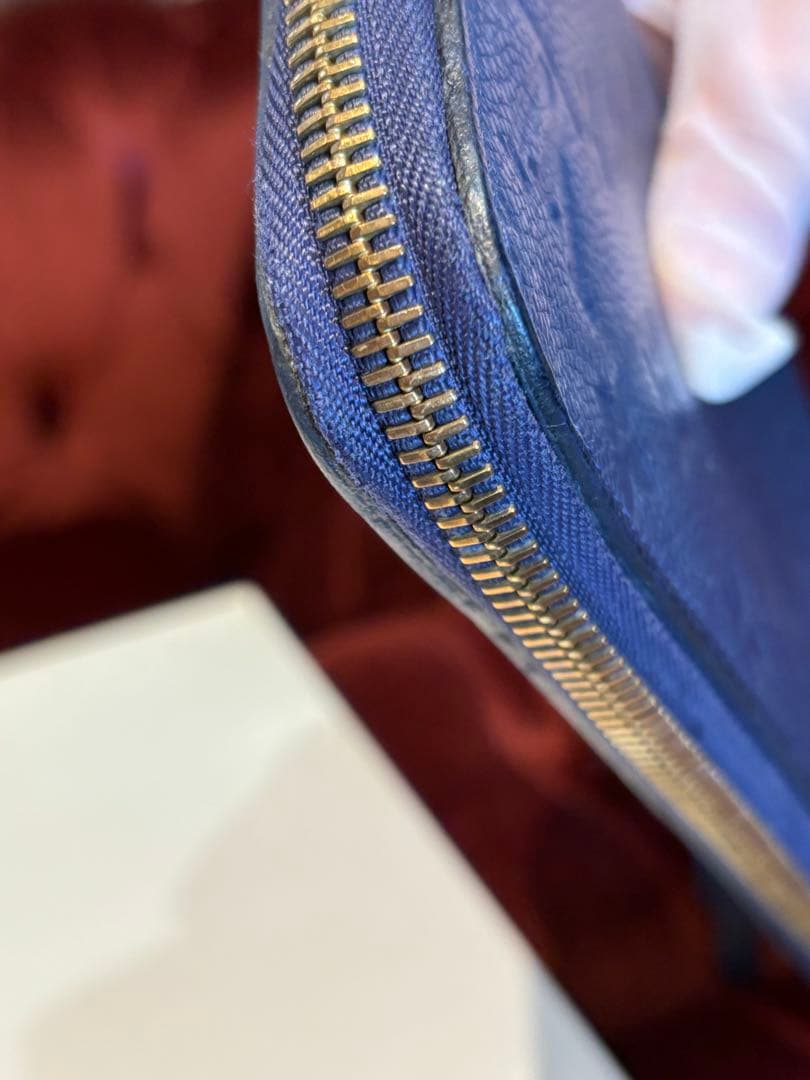 ルイヴィトン モノグラム アンプラント スクレットロン ネイビー 長財布