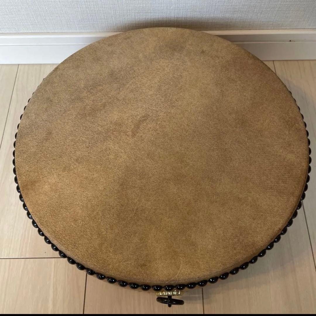 和太鼓 平太鼓 33cm 1尺1寸　和楽器 上鳴 日本製　くりぬき　本革