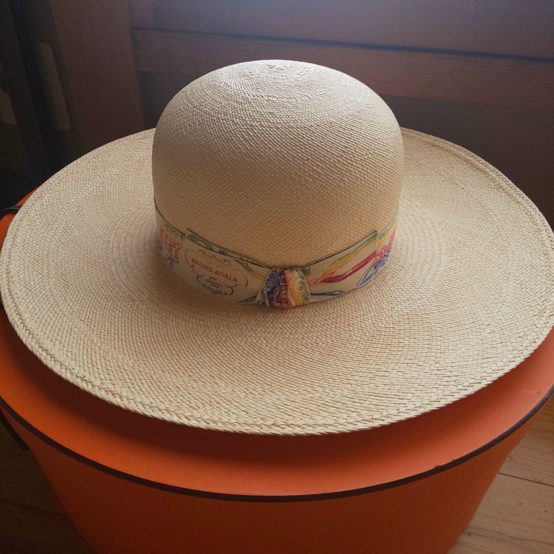 箱付き 新品未使用 59 エルメス麦わら帽子