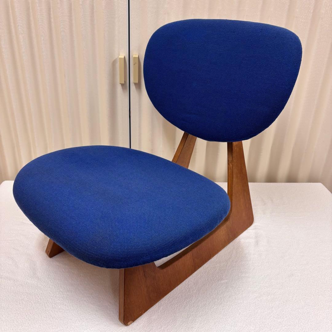 天童木工　TENDO　低座椅子　ブルー　長大作