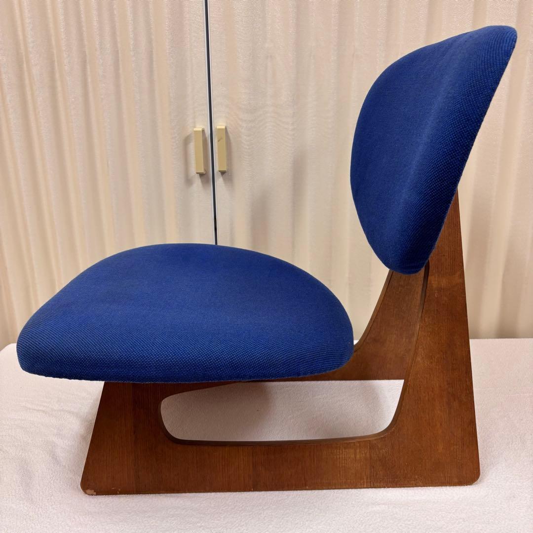 天童木工　TENDO　低座椅子　ブルー　長大作