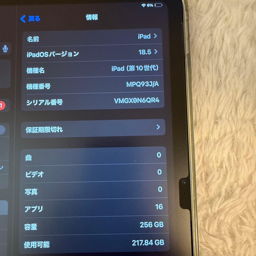 iPad第10世代　Wi-Fiモデル　10.9インチ　ブルー