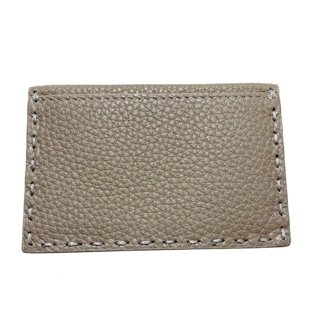 極美品 FENDI 名刺入れ カードケース グレージュ a668
