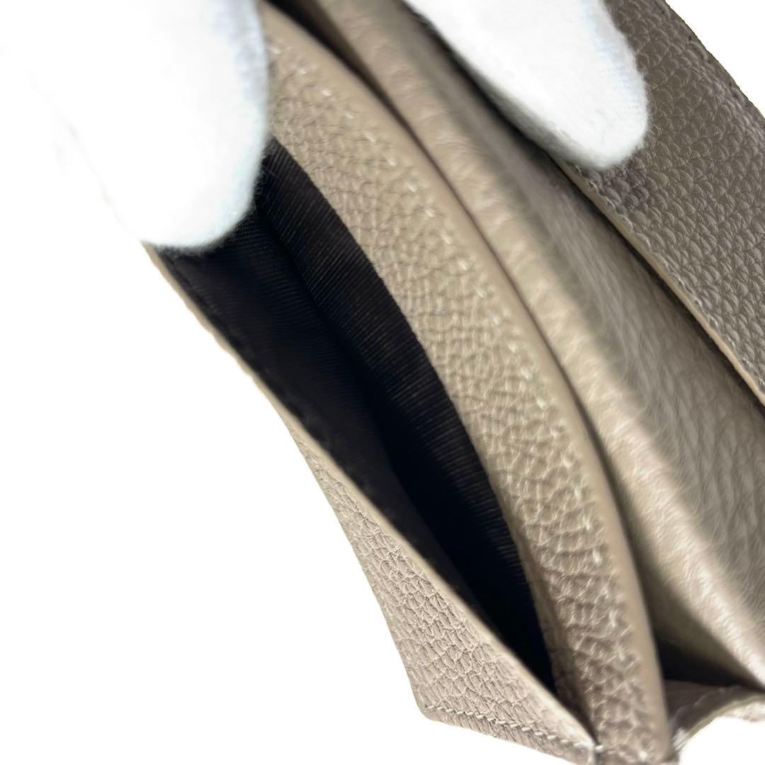 極美品 FENDI 名刺入れ カードケース グレージュ a668