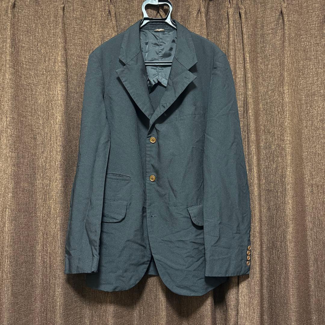 コムデギャルソンオムドゥ　後染め縮絨エステルジャケット