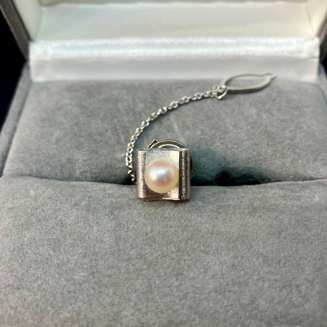 【良品】【田崎真珠】パール 真珠 カフス ネクタイピン タイタックピン セット