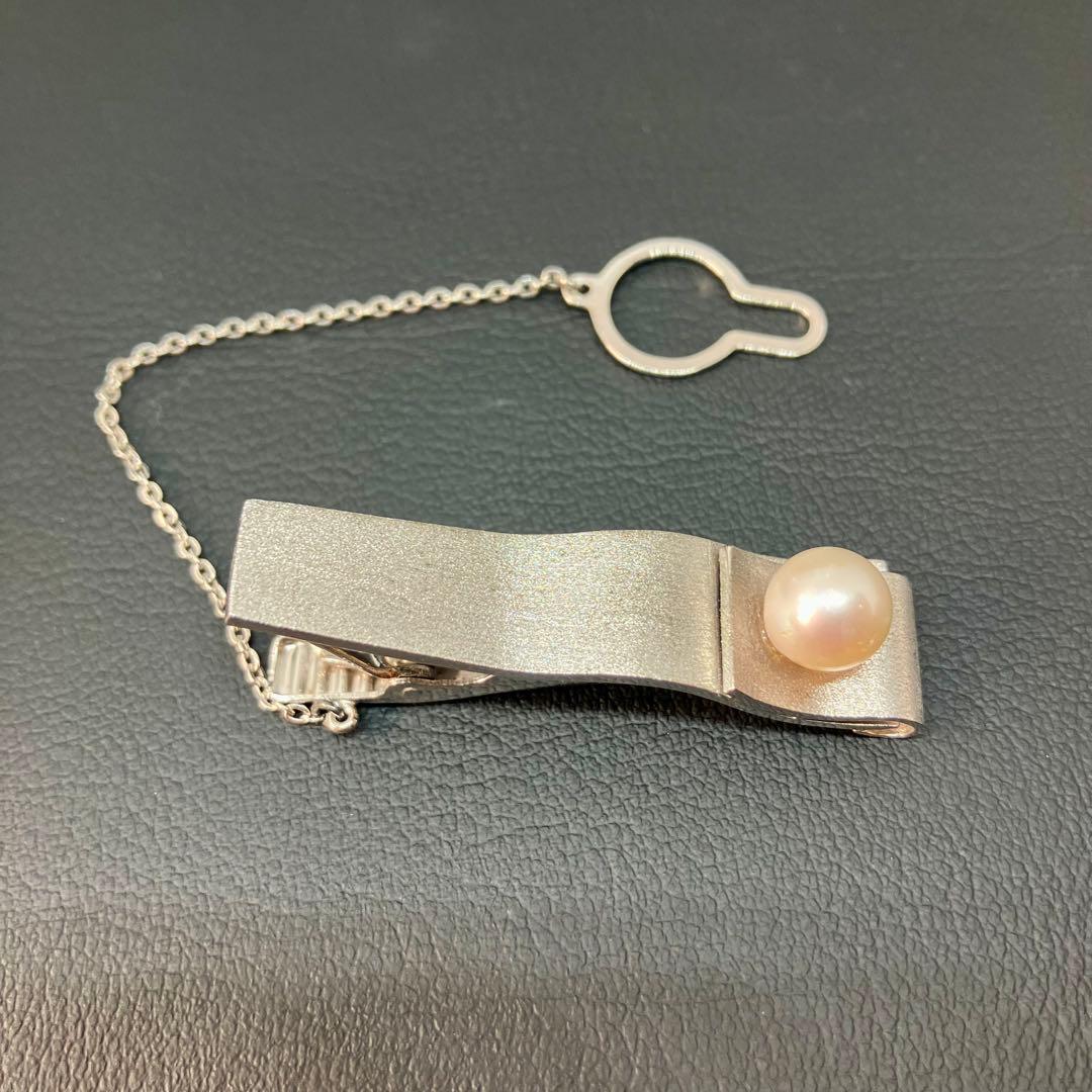 【良品】【田崎真珠】パール 真珠 カフス ネクタイピン タイタックピン セット