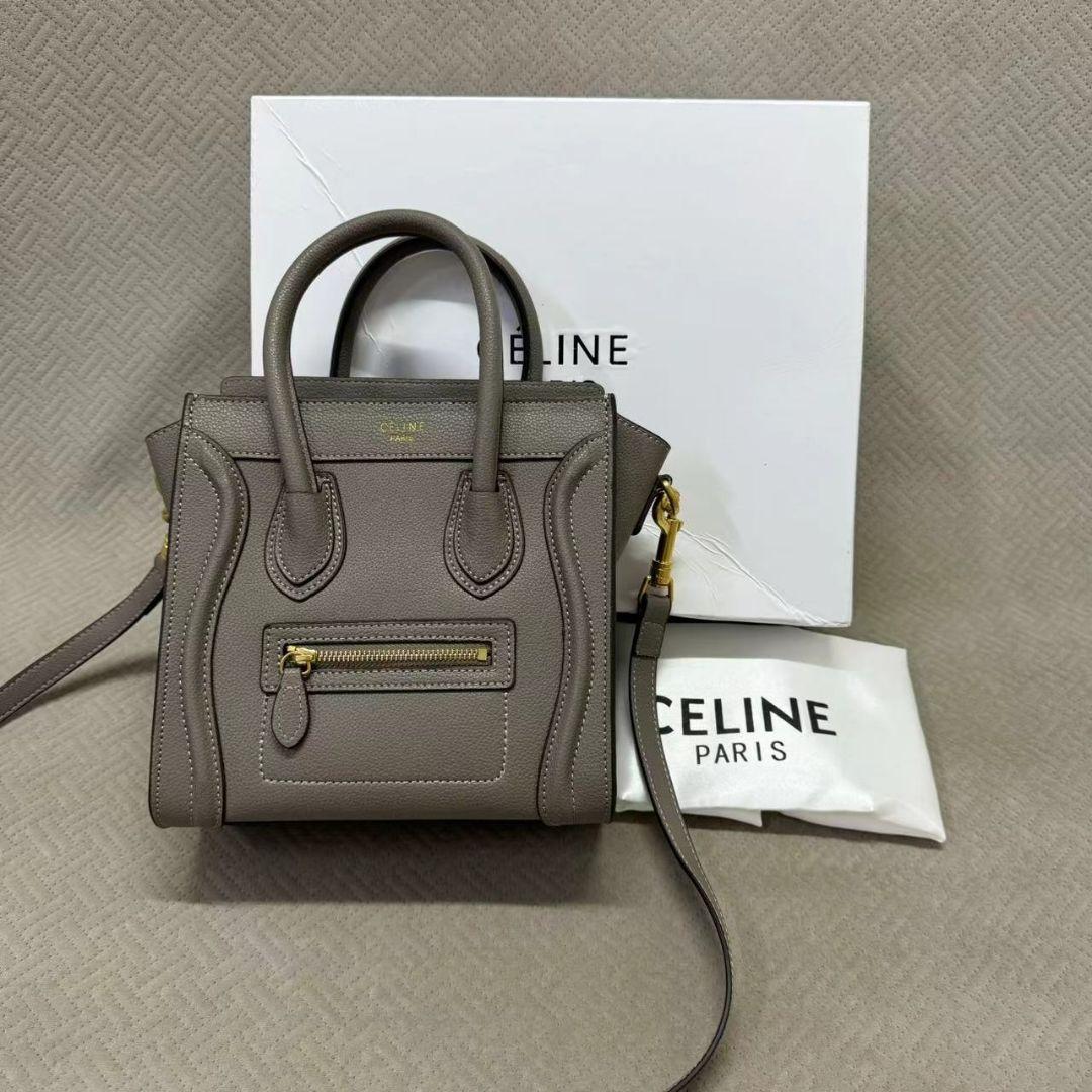 CELINE グレー 2way ショルダーバッグ
