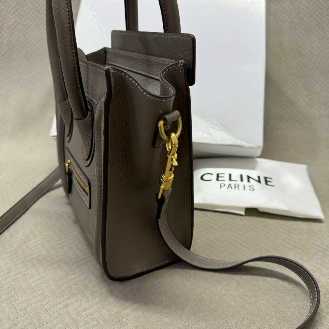 CELINE グレー 2way ショルダーバッグ