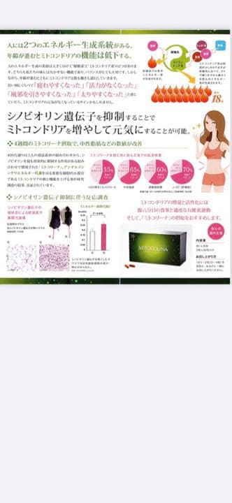 ミトコリーナ(MITOCOLiNA) 葉酸500μg配合エイジングケア未開封新品