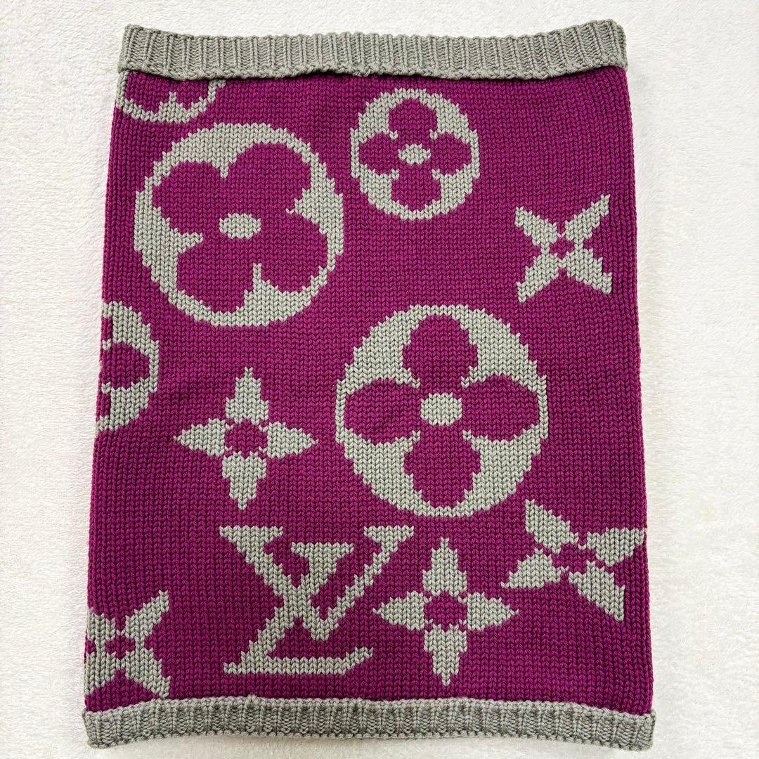 未使用級 ルイヴィトン スヌードグランフロア ネックウォーマー モノグラム