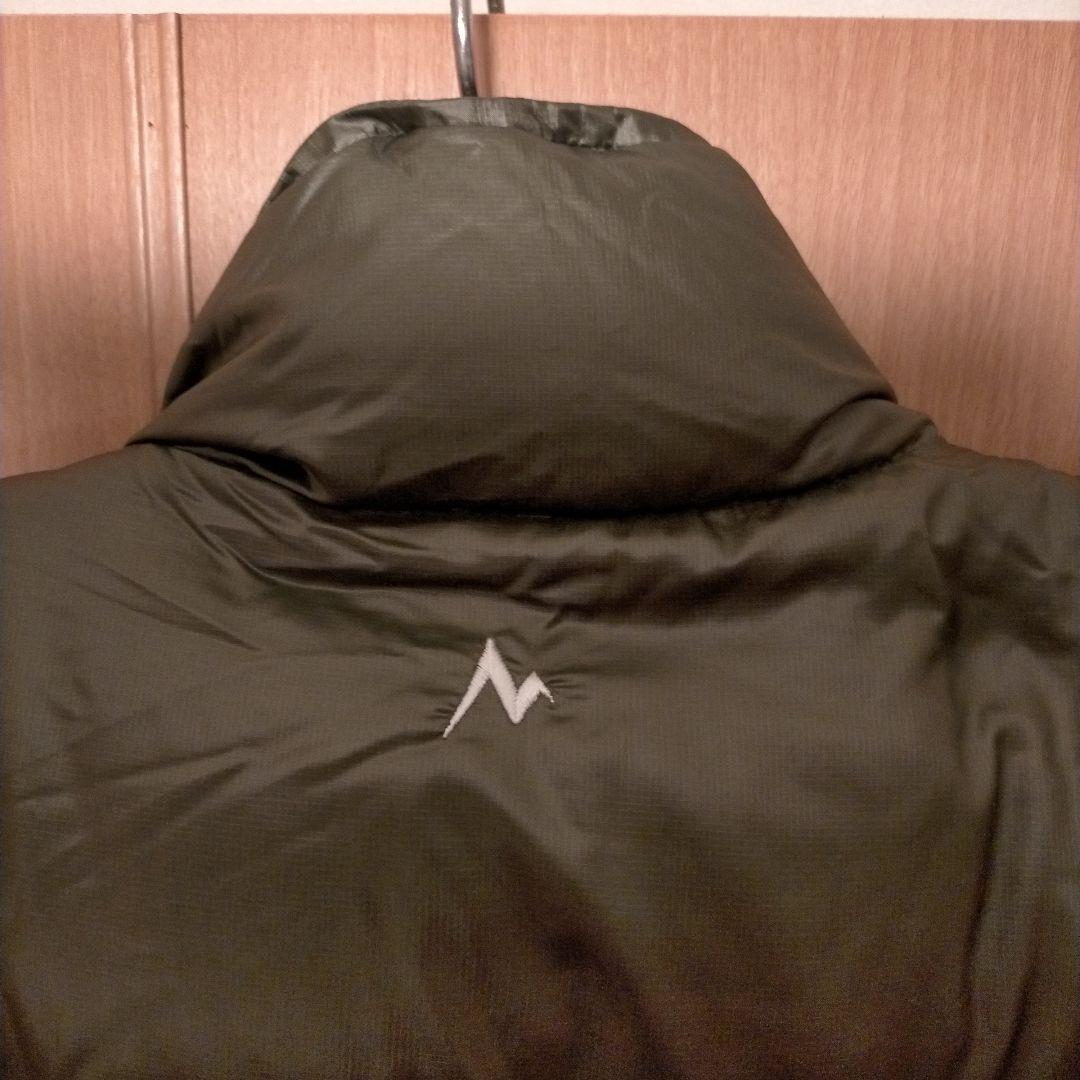 テイトMarmot ダウンベスト グリーン＆グリーン格子柄 リバーシブル