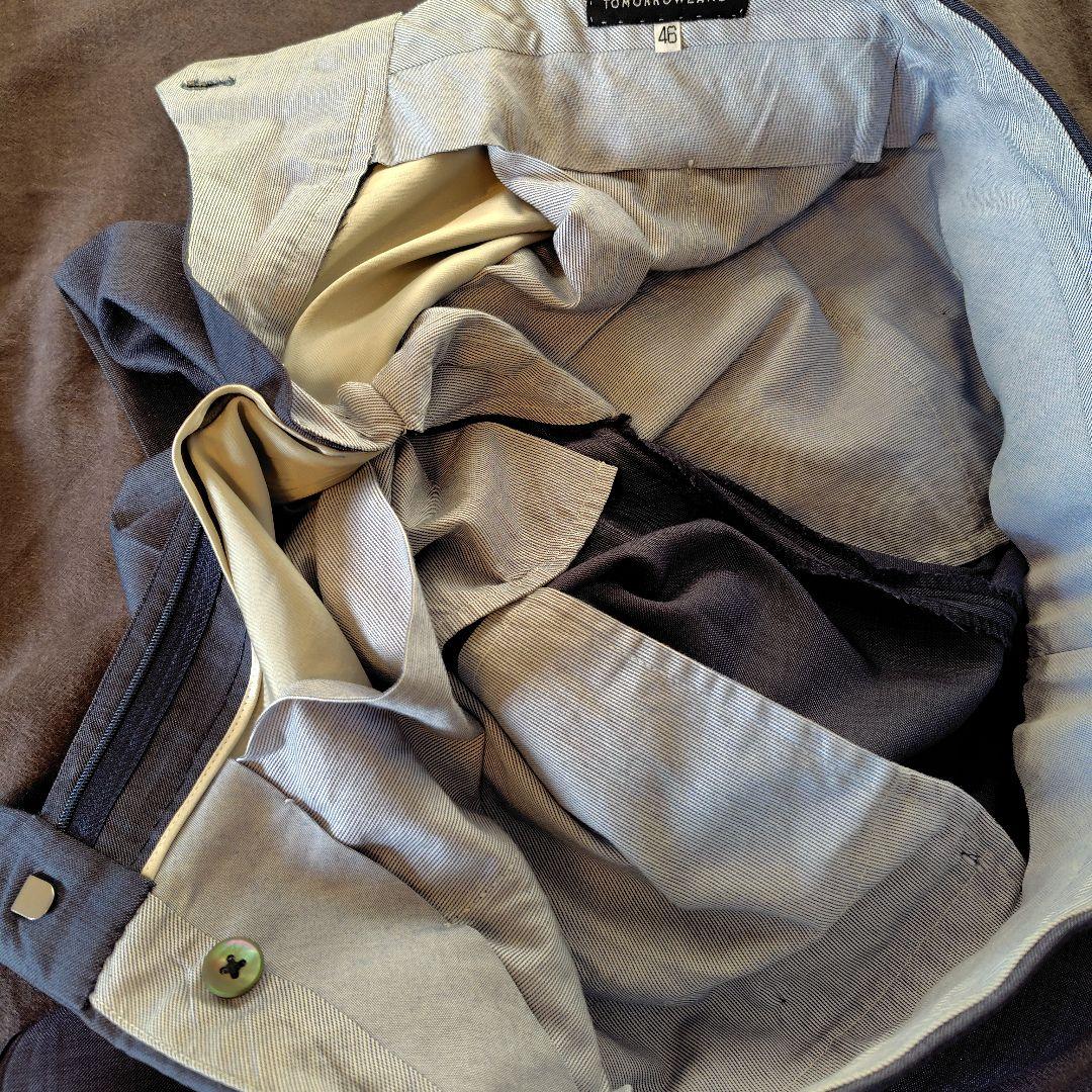 ゼニア トゥモローランド ブルーグレースーツ サイズ46