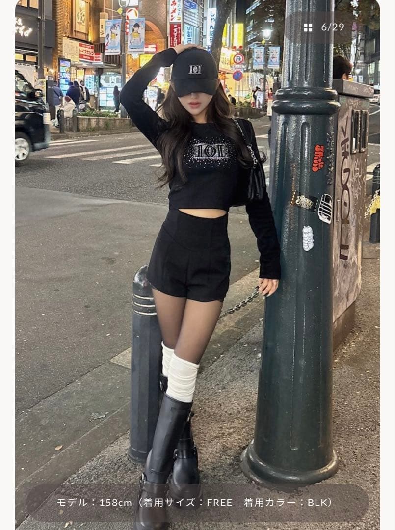 【新品】Darich 美シルエットショートパンツ FREE / BLK