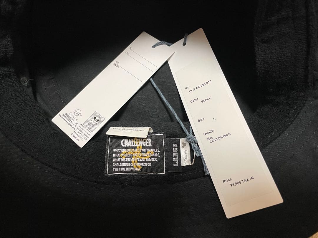 帽子 CHALLENGER MICKEY MOUSE HAND PLANT HAT L