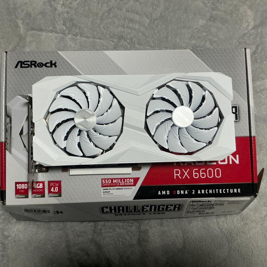 グラフィックボード・グラボ・ビデオカード ASRock Radeon RX 6600 Challenger White