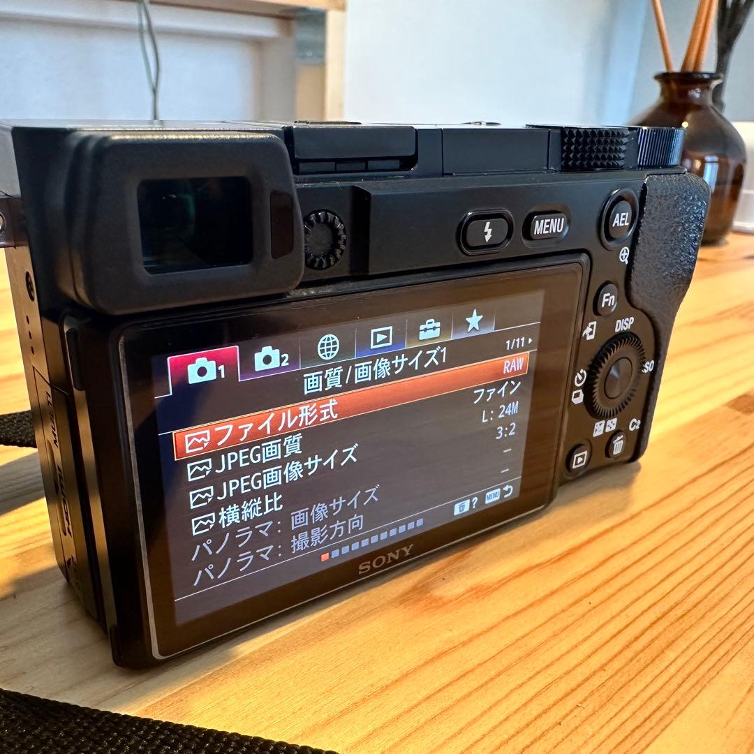 【美品】SONY α6100 Eマウント 純正バッテリー×3個付属