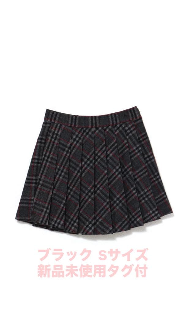 完売品！Monica check pleats mini skirt