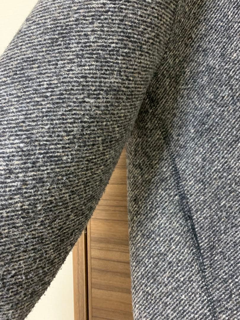 人気完売品　アダムエロペ　ツイードボンディングコーディガン ボンディングコート