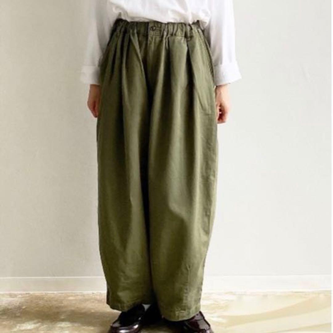 HARVESTY ハーベスティ イージー　サーカスパンツ カーキ　サイズ1