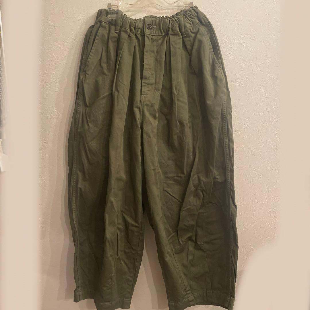 HARVESTY ハーベスティ イージー　サーカスパンツ カーキ　サイズ1