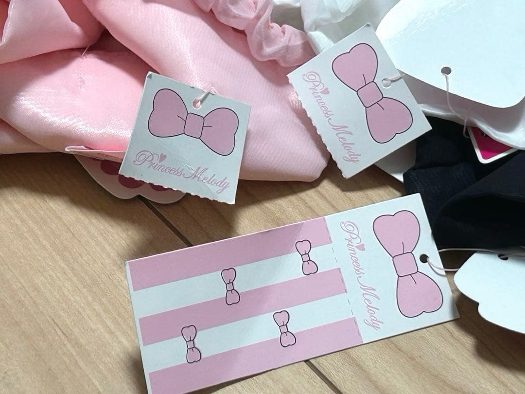 PrincessMelody♡プリメロ♡おりぼんかぼちゃパンツ♡白黒ピンクセット