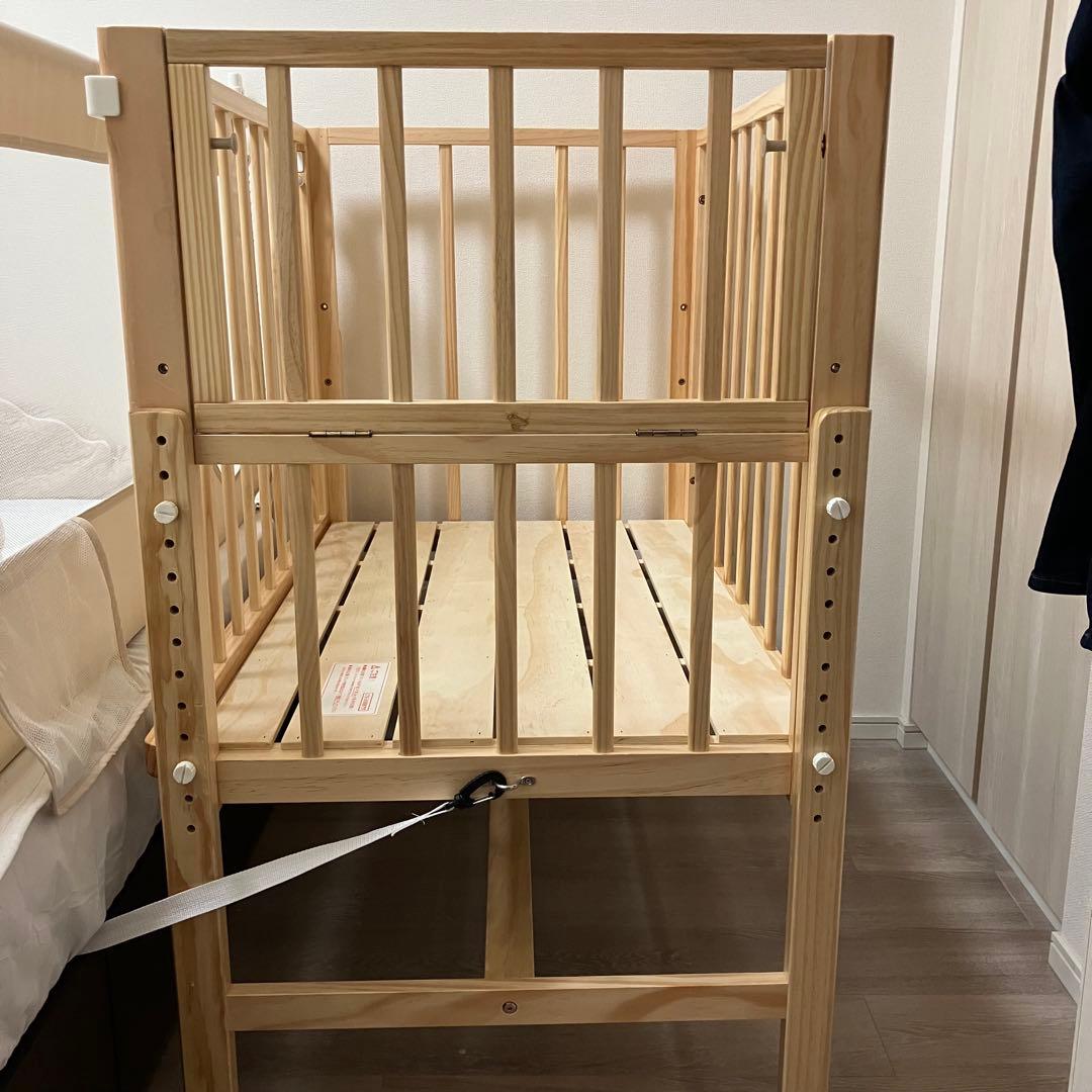 そいねーる　ミニベビーベッド　ナチュラル　60×90cm ベビーベッド