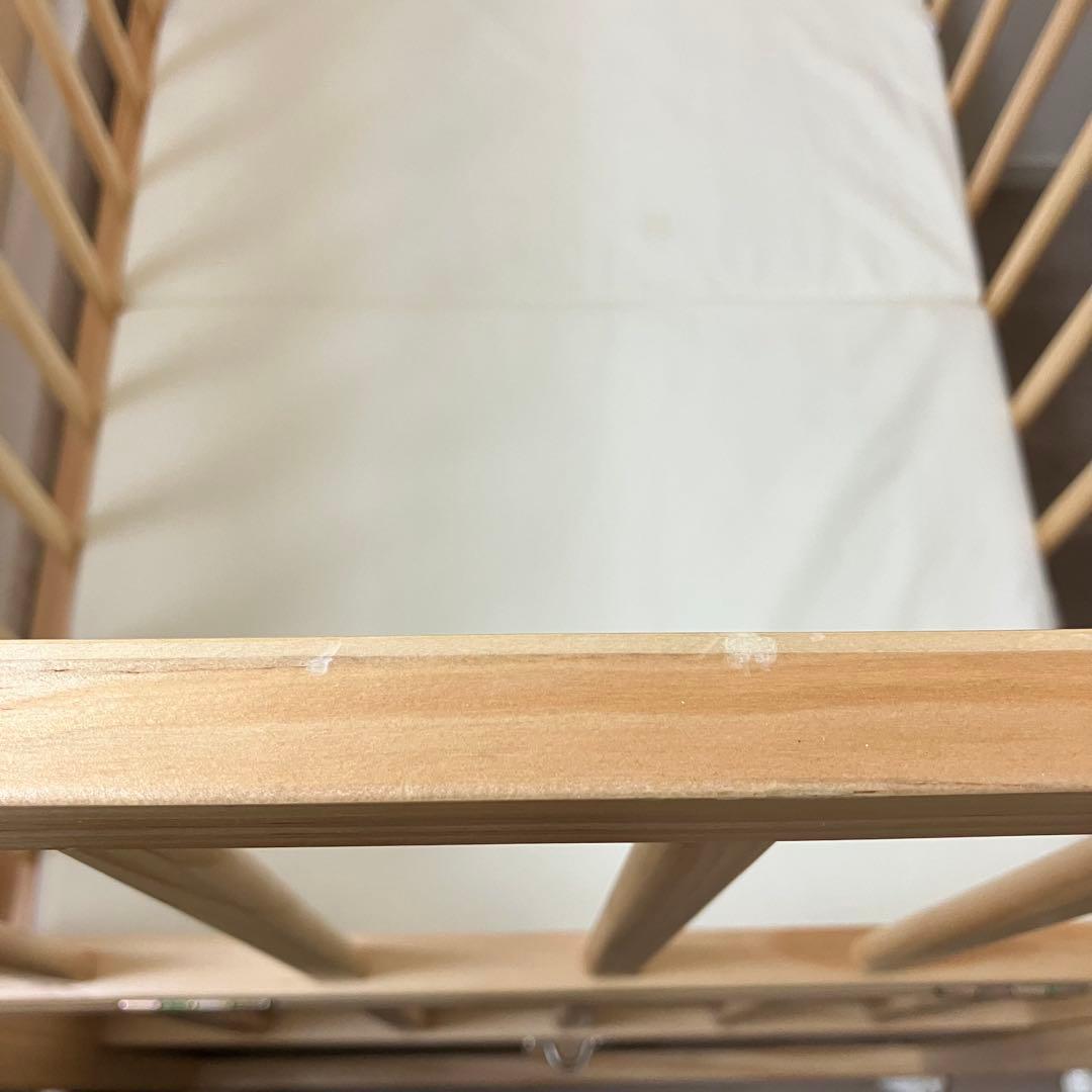 そいねーる　ミニベビーベッド　ナチュラル　60×90cm ベビーベッド