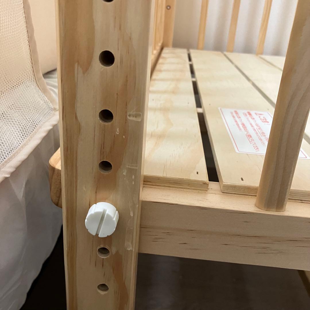 そいねーる　ミニベビーベッド　ナチュラル　60×90cm ベビーベッド