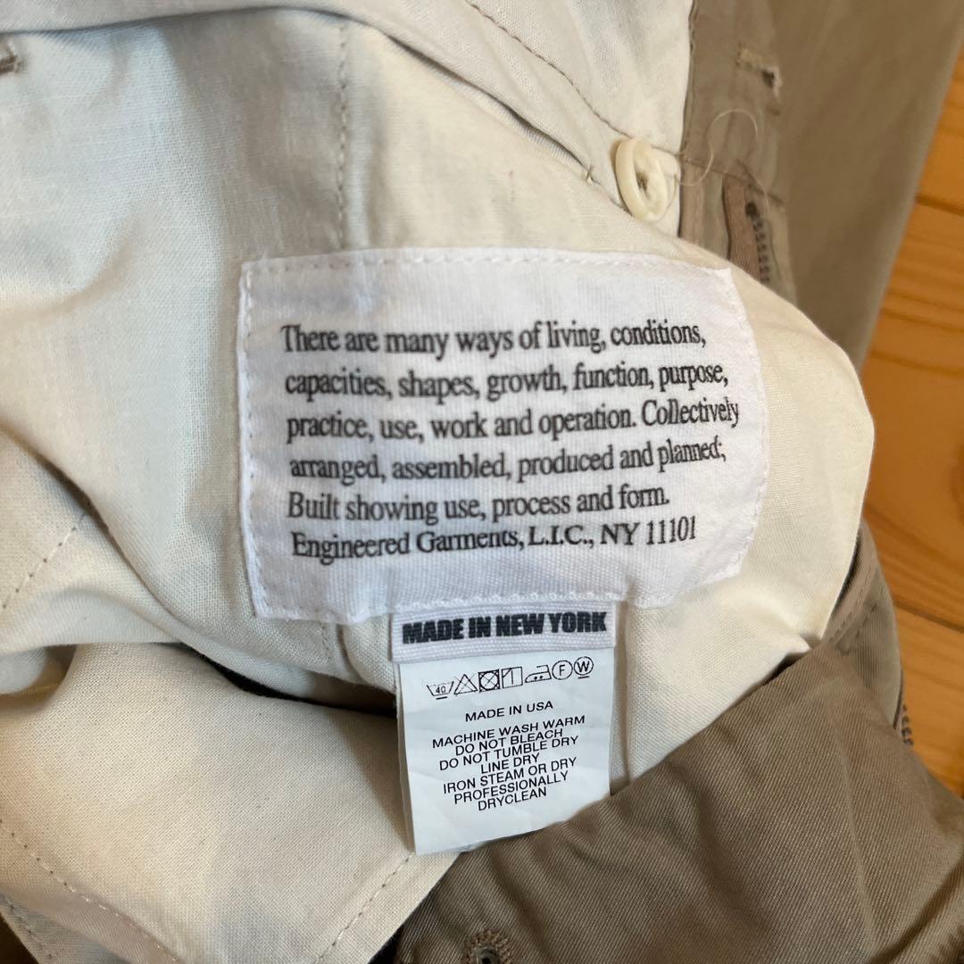 Engineered Garments アンドーバパンツ　ハイカウントツイル32