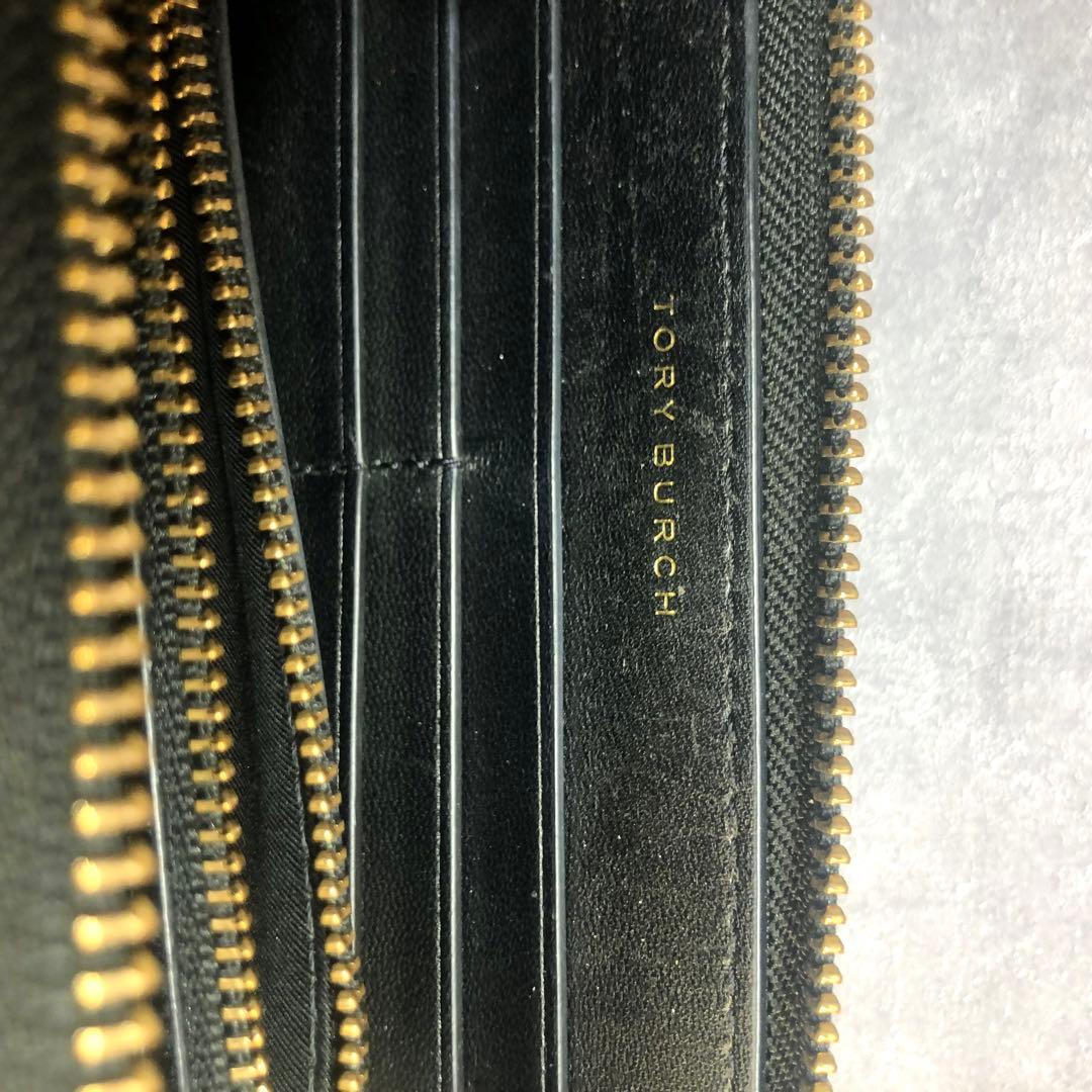 ✨️美品✨️ トリーバーチ キルティング レザー 長財布 黒 金ロゴ キラ KIRA