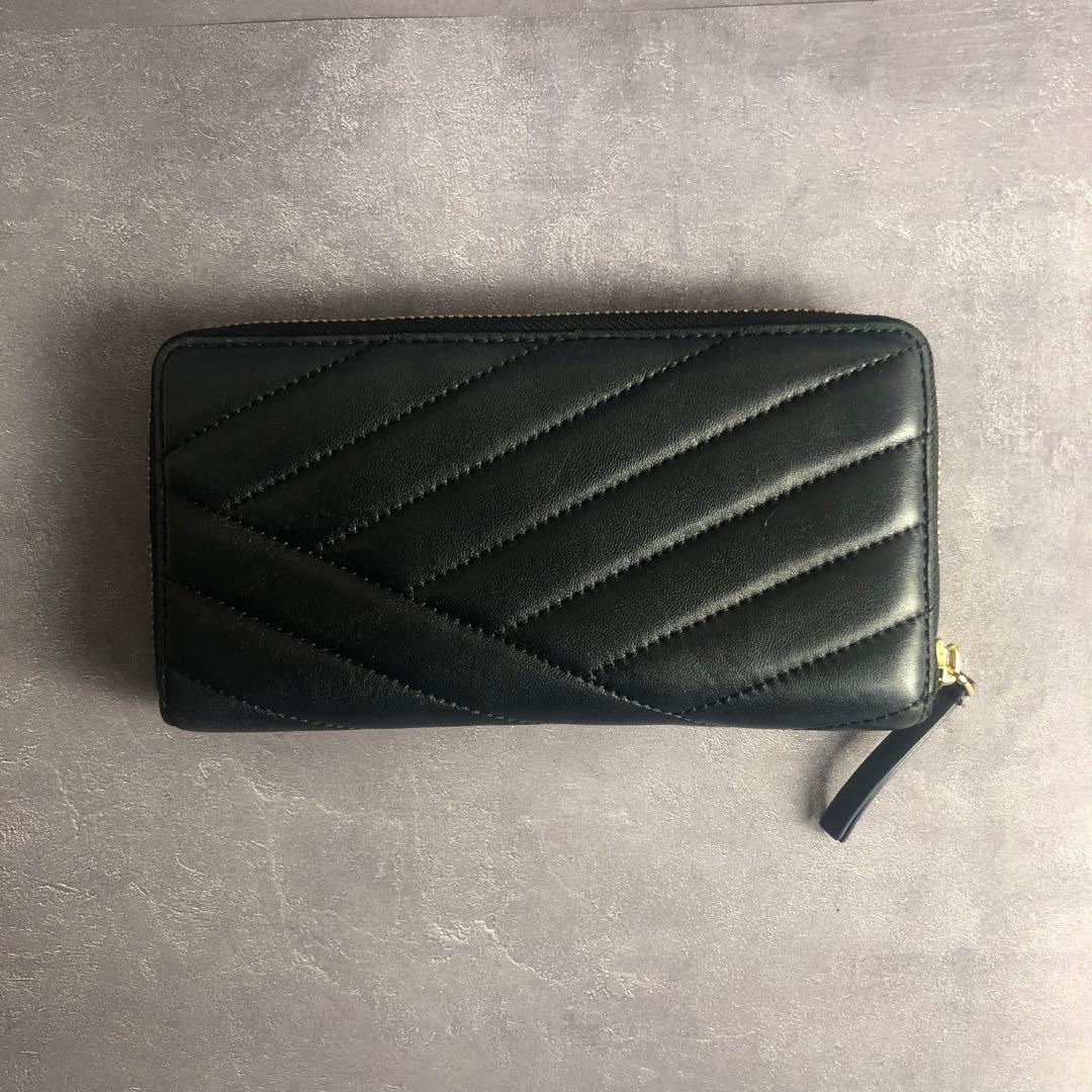 ✨️美品✨️ トリーバーチ キルティング レザー 長財布 黒 金ロゴ キラ KIRA