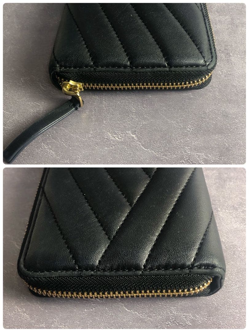 ✨️美品✨️ トリーバーチ キルティング レザー 長財布 黒 金ロゴ キラ KIRA