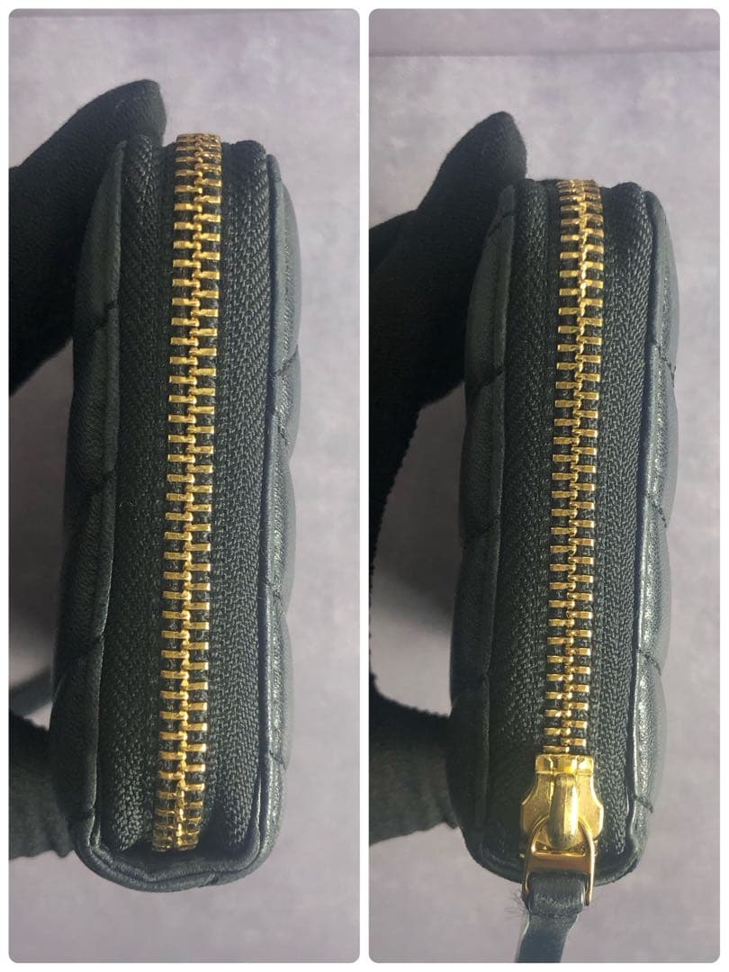 ✨️美品✨️ トリーバーチ キルティング レザー 長財布 黒 金ロゴ キラ KIRA