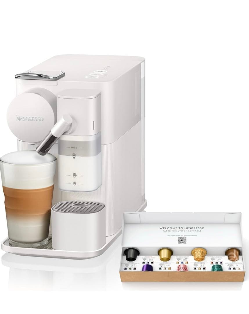 2024年購入 ネスプレッソ カプセル式コーヒーマシン ホワイト カプセル付き