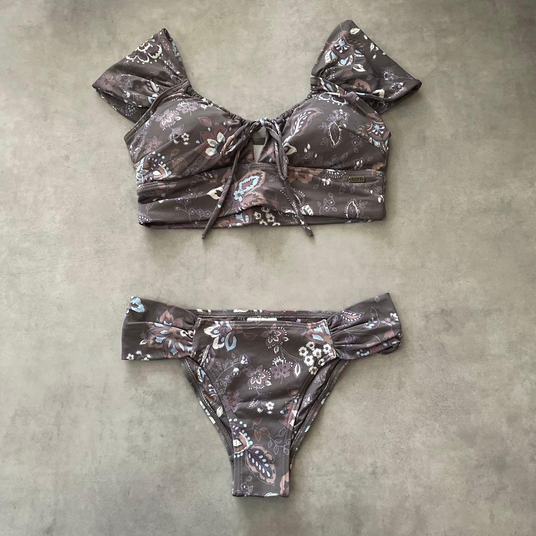 ROXY babykiy コラボ ビキニ 上下セット フラワー 水着 オフショル