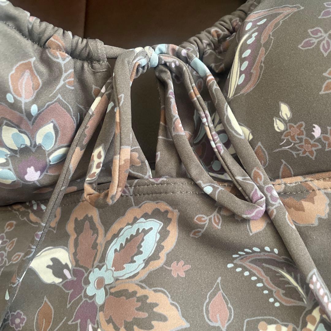 ROXY babykiy コラボ ビキニ 上下セット フラワー 水着 オフショル