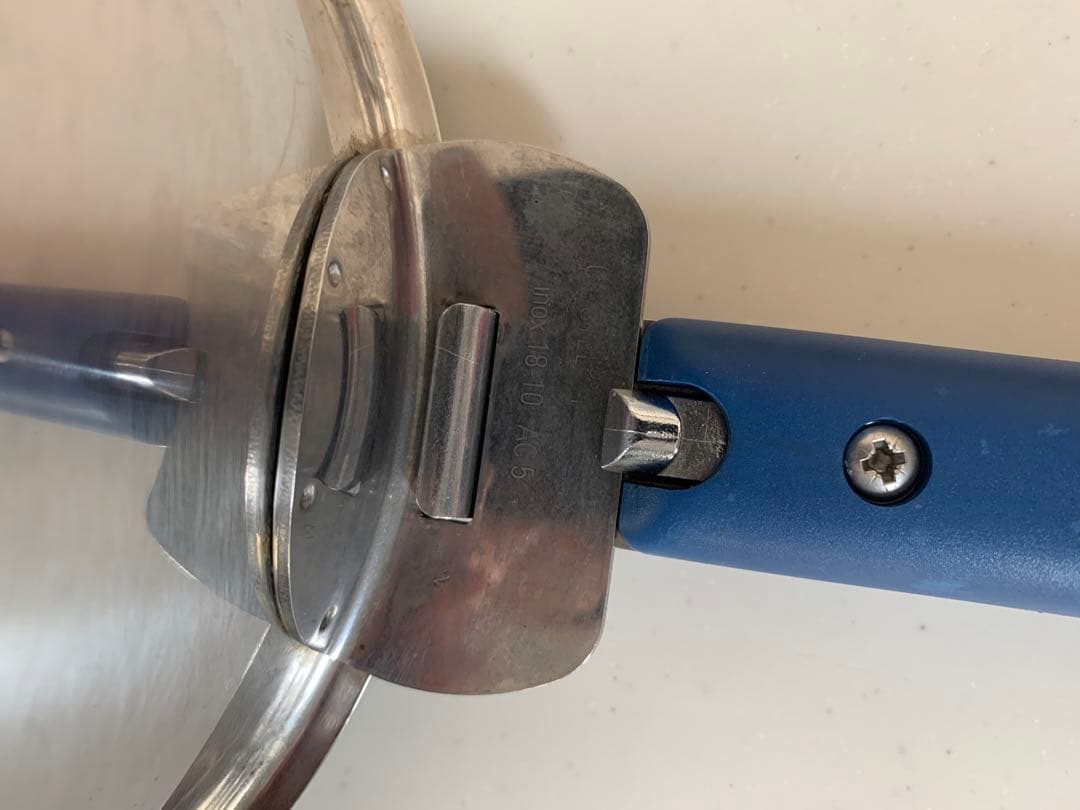 クリステル CRISTEL グラフィット 浅型鍋 両手鍋 青いハンドル